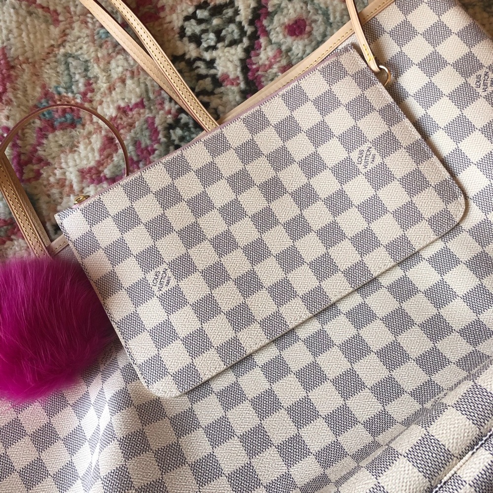 Damier azur rose ballerine POUCH ONLY